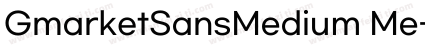 GmarketSansMedium Me字体转换